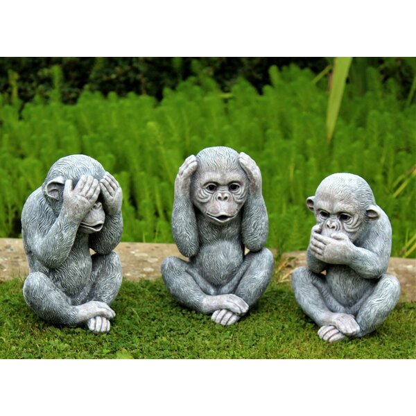 Three wise deals monkeys lamp